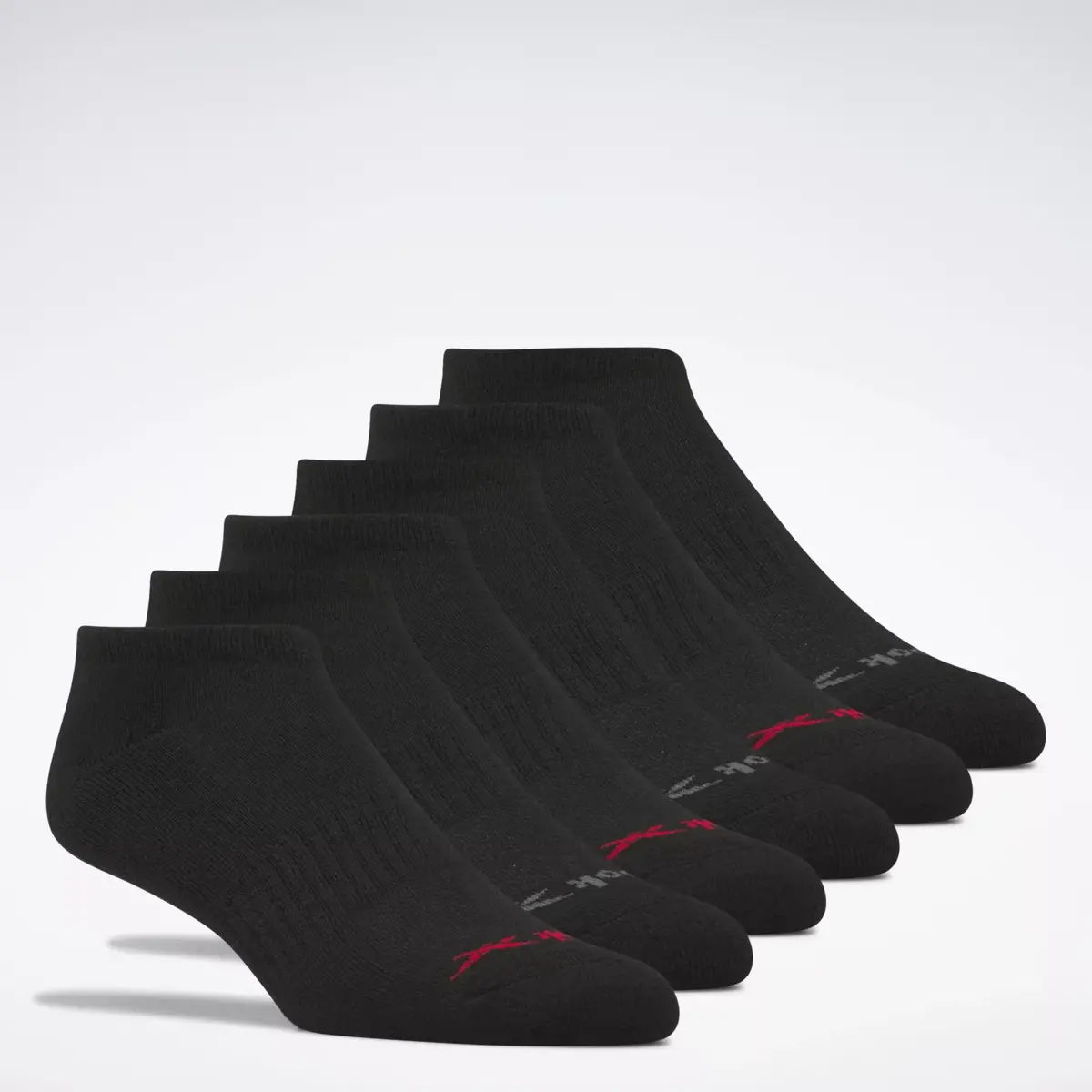 Chaussettes basses Reebok Basic pour homme, lot de 6 paires