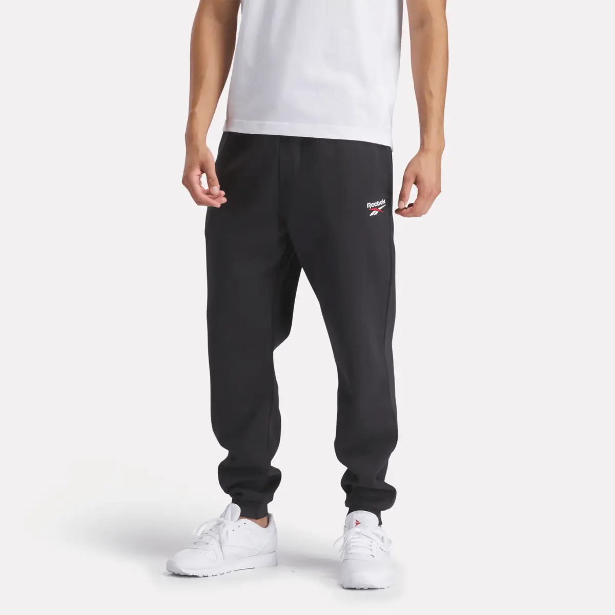 Pantalon de jogging en molleton Reebok Identity Small Logo pour homme Pantalon de jogging en molleton Reebok Identity Small Logo pour homme
