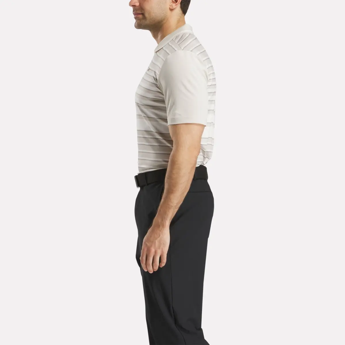 Polo à manches courtes et rayures pour homme avec col côtelé Polo à manches courtes et rayures pour homme avec col côtelé