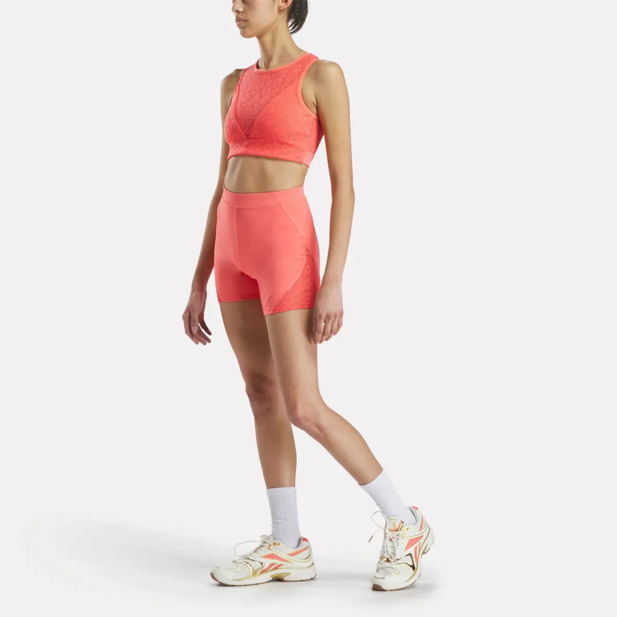 Short de cyclisme en maille pour femme Reebok x Angel Reese Short de cyclisme en maille pour femme Reebok x Angel Reese