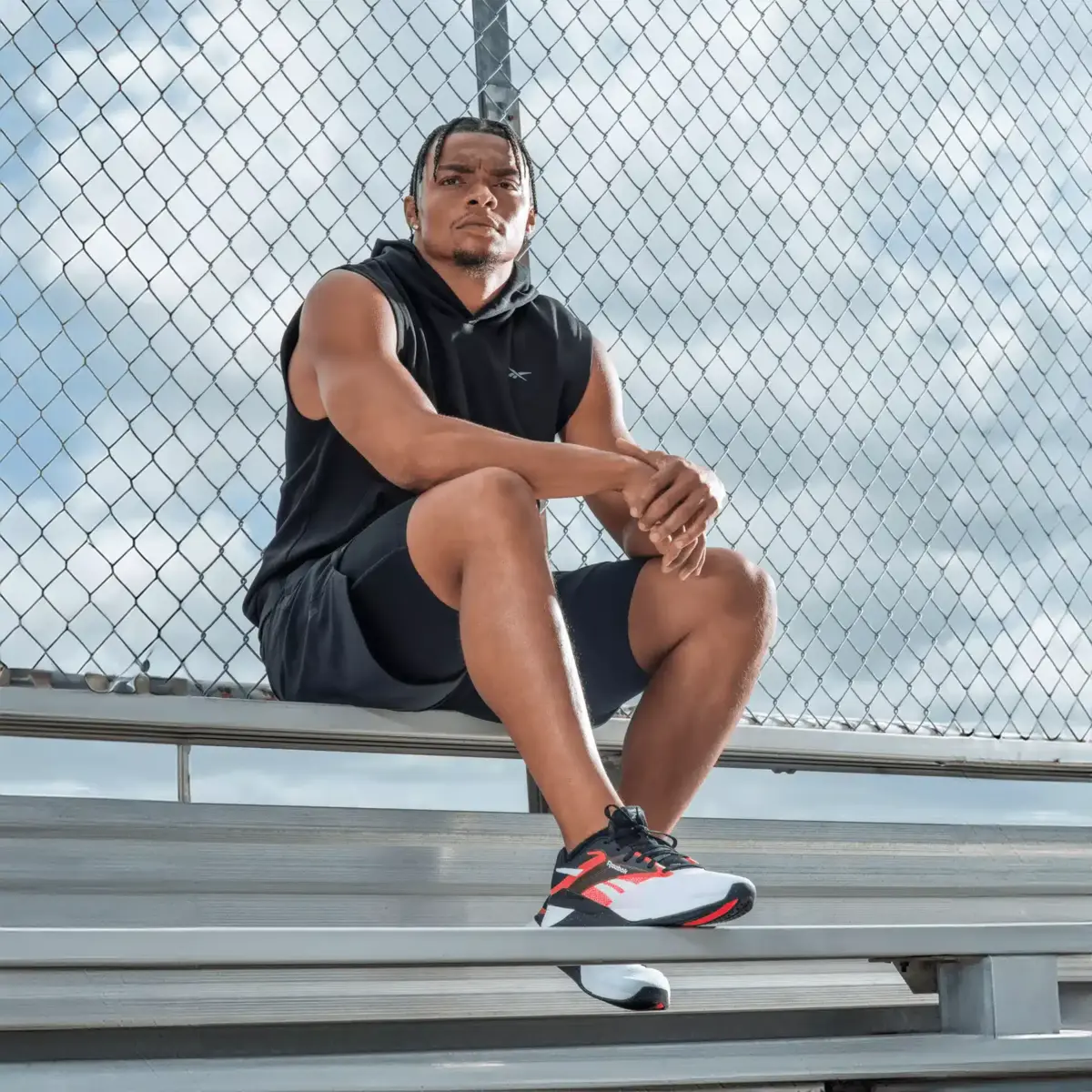Sweat à capuche sans manches Strength pour homme