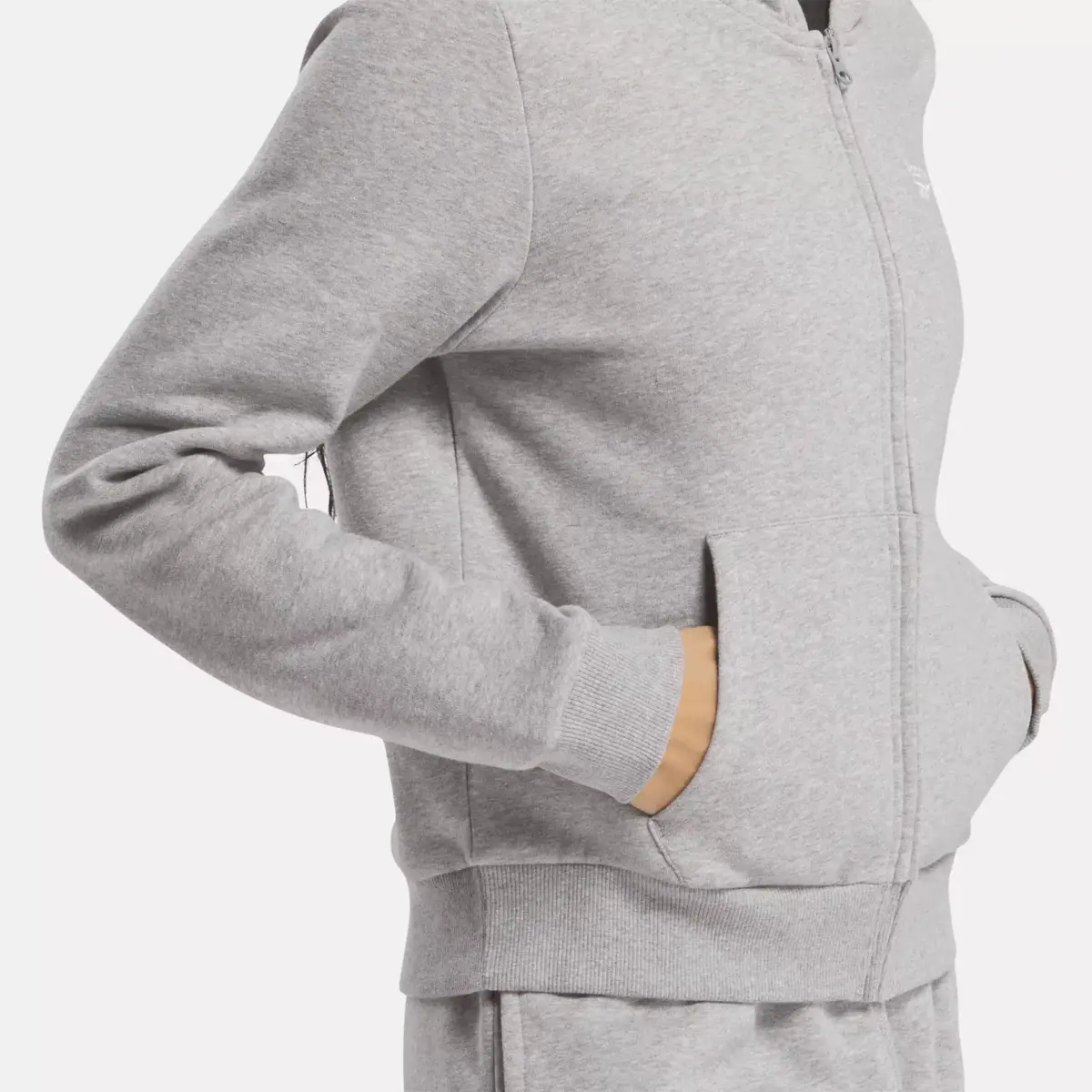 Sweat à capuche zippé Reebok Identity Small Logo Fleece pour femme Sweat à capuche zippé Reebok Identity Small Logo Fleece pour femme