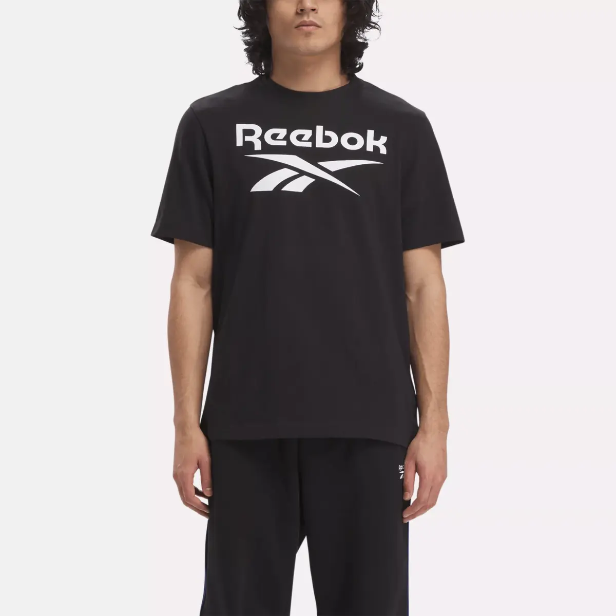 T-shirt Reebok Identity Big Stacked Logo pour homme T-shirt Reebok Identity Big Stacked Logo pour homme