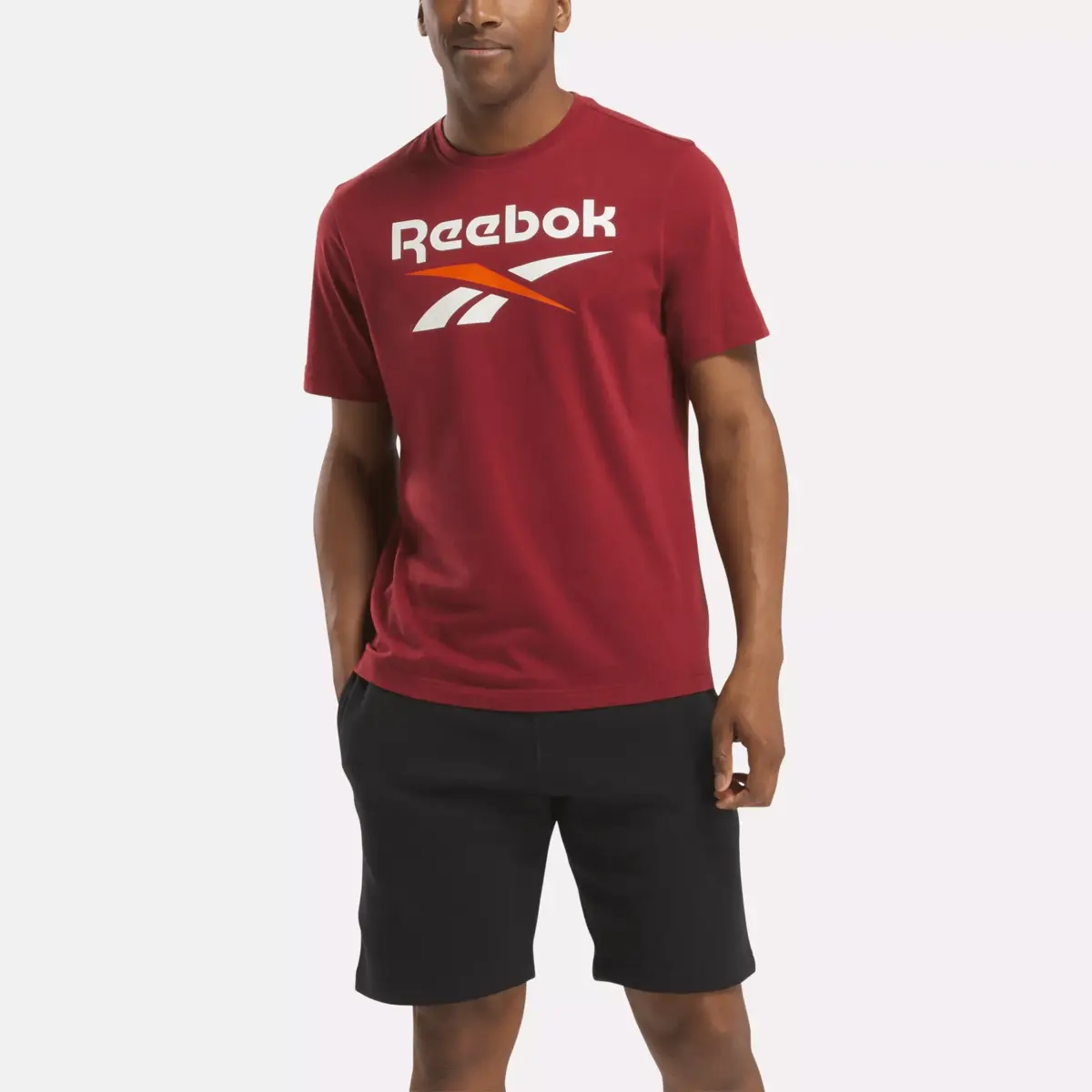 T-shirt Reebok Identity Big Stacked Logo pour homme
