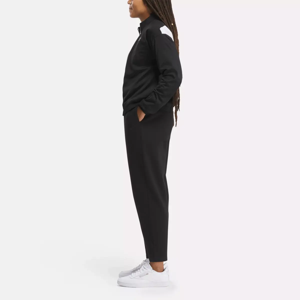 Veste de survêtement Reebok Identity Back Vector Tricot pour femme Veste de survêtement Reebok Identity Back Vector Tricot pour femme