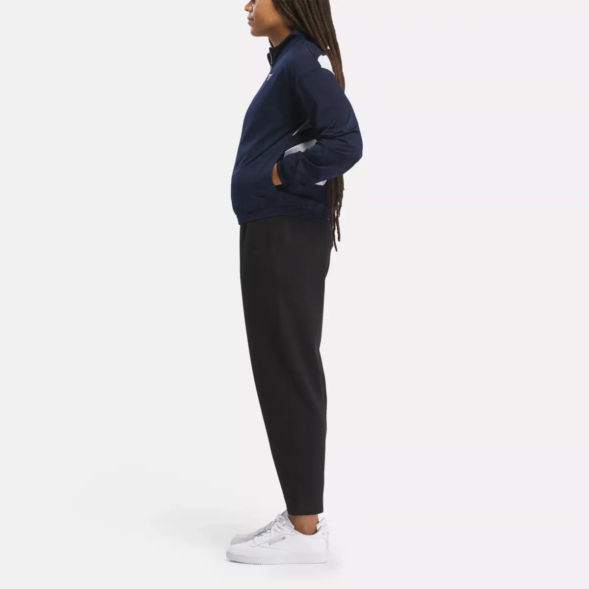 Veste de survêtement Reebok Identity Back Vector Tricot pour femme Veste de survêtement Reebok Identity Back Vector Tricot pour femme